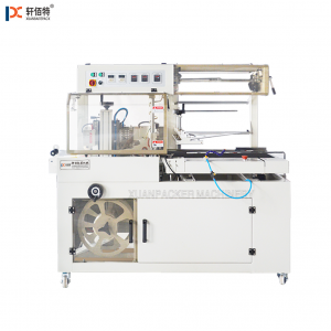 Auto plastic shrink wrap side sealing shrink wrapping machine