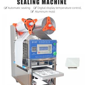 Automatic cup takeaway box fast food tray sealing machine