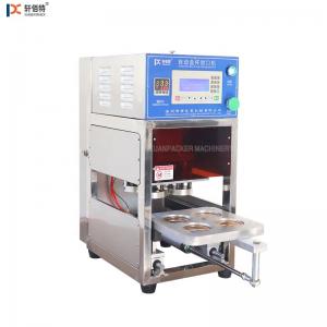 KIS580 Automatic Pneumatic pre-cut Film Aluminum foil box sealing machinedesktop aluminum foil food container seal machine