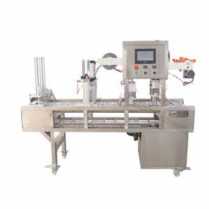 Automatic linear plastic paper cup sealing  machine