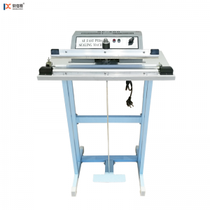 Manual foot-operated plastic bag foot pedal sealing machine