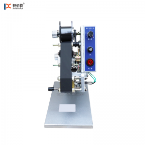 Manual hot stamp ribbon number expiry date code machine